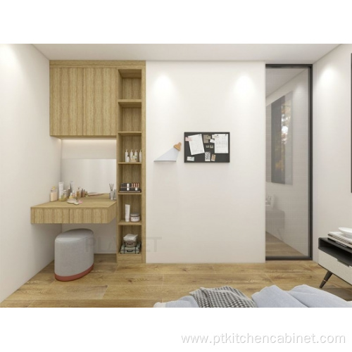 Luxury bedroom wall design custom wood door wardrobe